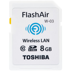 Toshiba Wireless lan-enabled SDHC Speicherkarte FlashAir 8 GB Class10 sd-we008g-22